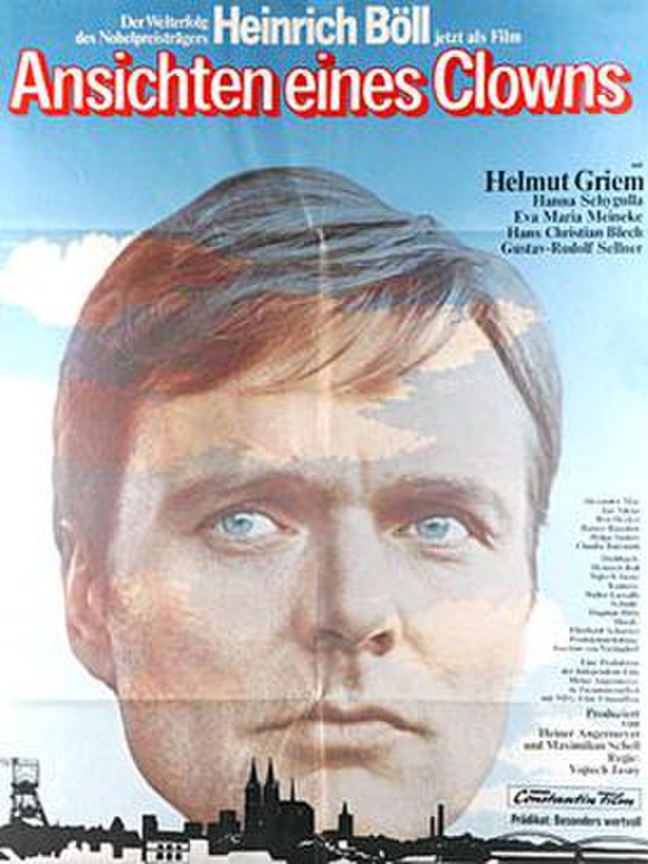 Plakát k filmu Vojtěcha Jasného <b><i>Klaunovy názory</i></b>. Foto wikiwand.com